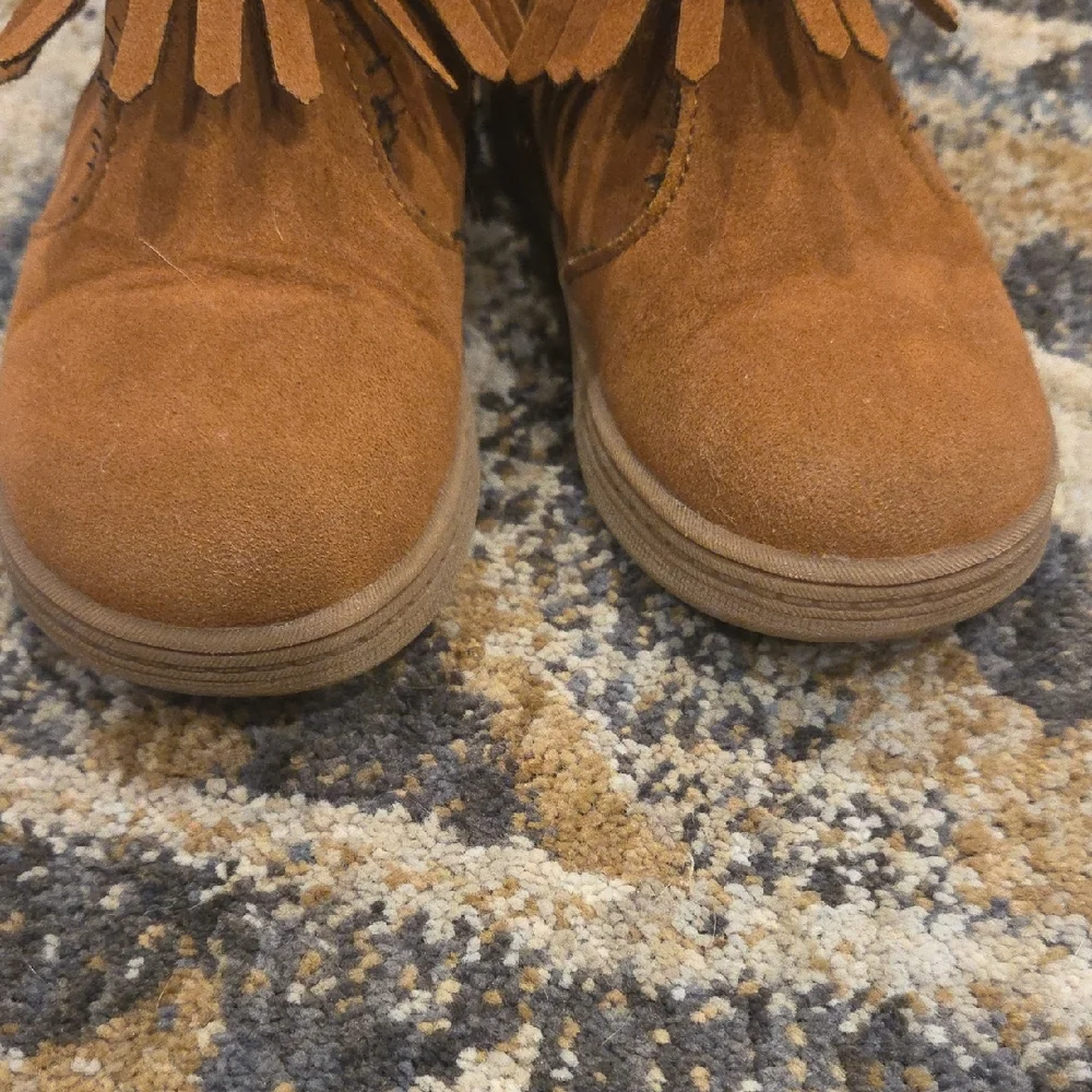 Carter's Tan Fringe Moccasin Bootie